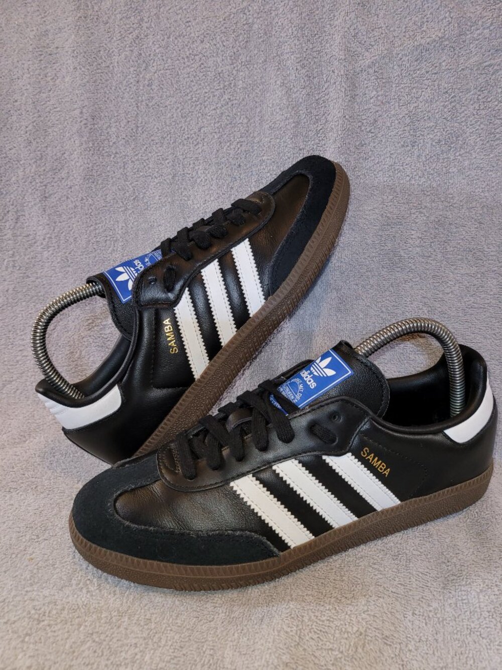 Adidas Samba OG Originals Black White Brown Gum B75807 Mens Size 6.5 Sneakers - Picture 7 of 16